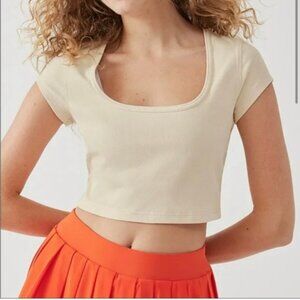 Outdoor Voices Burlap Large Ribbed Top